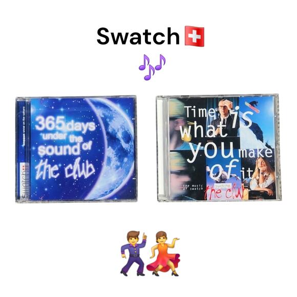 Swatch The Club Music 2 albums on Compact Disc Time is what you make of it - Picture 1 of 8
